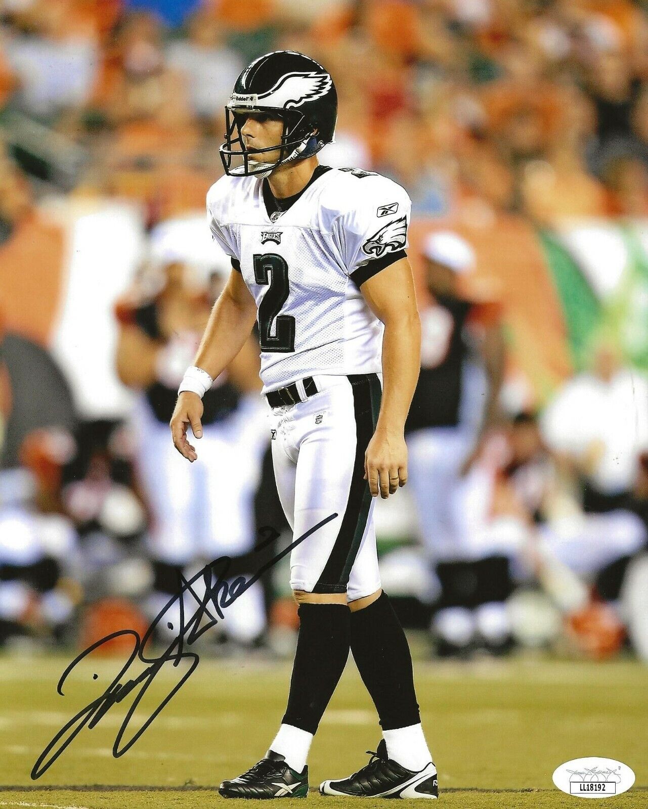 David Akers signed Philadelphia Eagles 8x10 Photo Poster painting autographed JSA