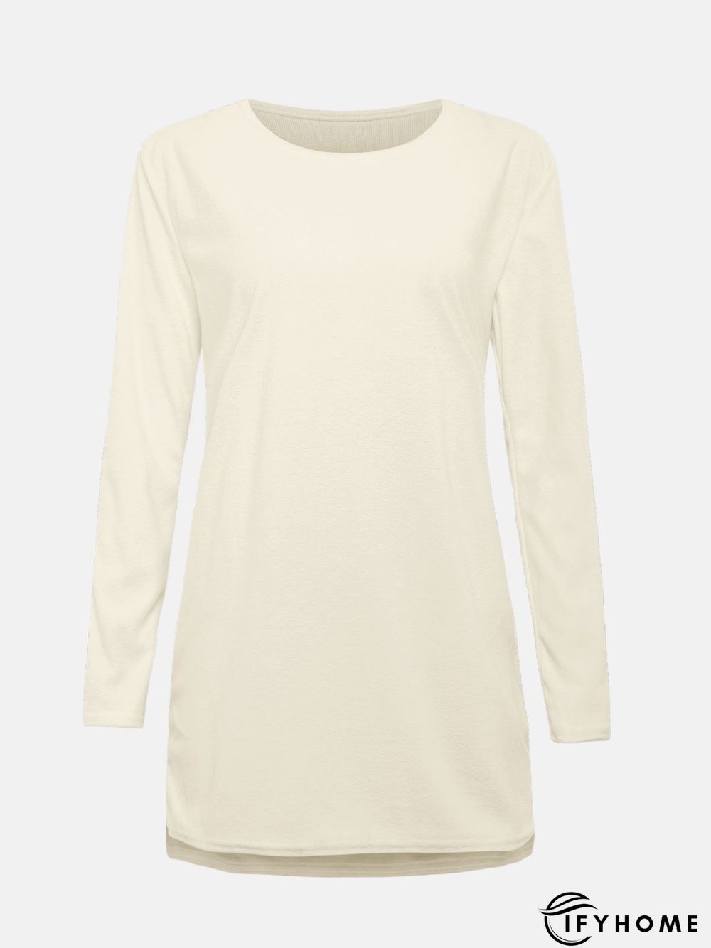 Fluffy Zipper Long Sleeve Casual H-line Sweater | IFYHOME