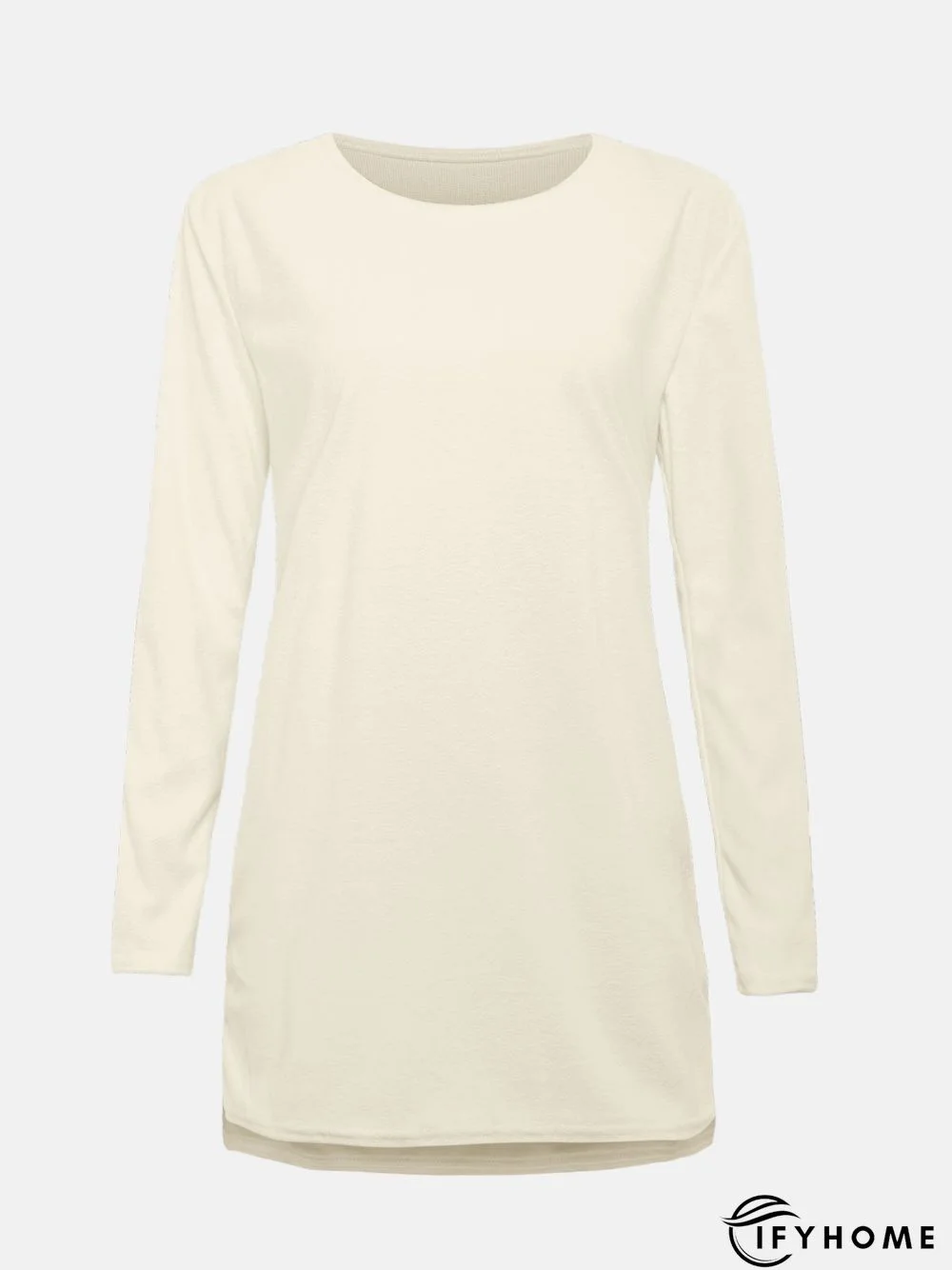 Fluffy Zipper Long Sleeve Casual H-line Sweater | IFYHOME