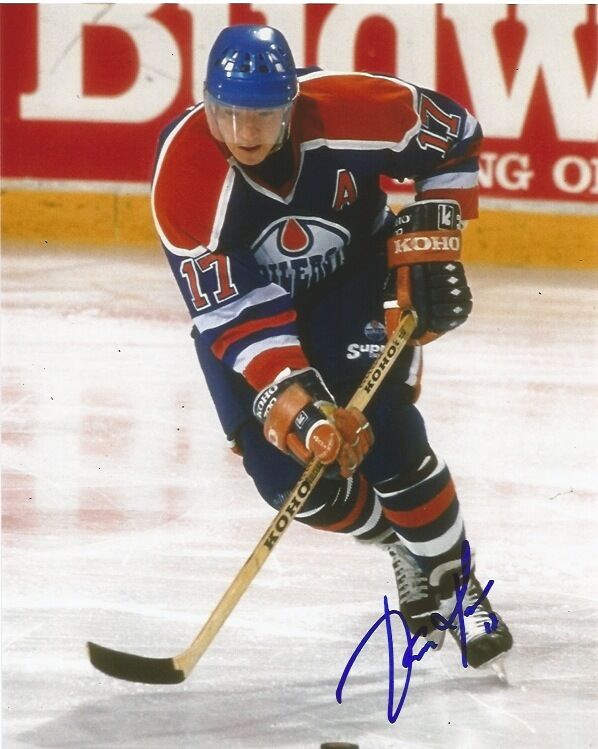 Edmonton Oilers Jari Kurri Signed Autographed 8x10 Photo Poster painting COA B