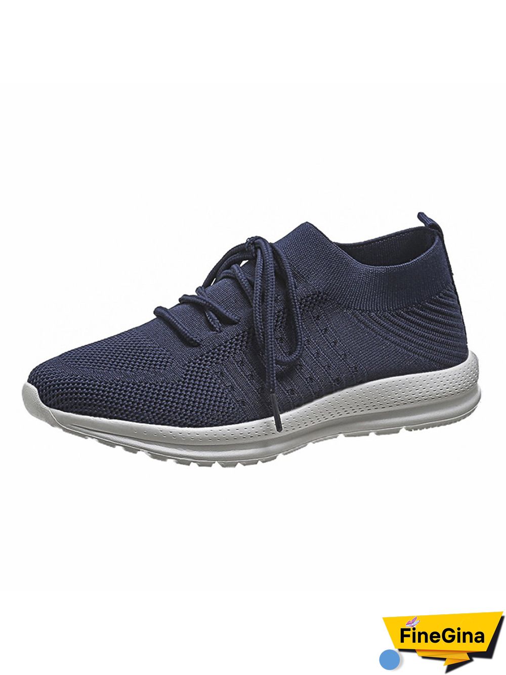 Flyknit Lightweight Soft Sole Lace-Up Sneakers