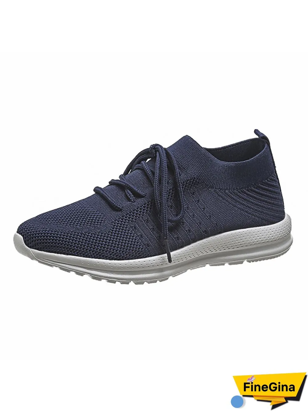 Flyknit Lightweight Soft Sole Lace-Up Sneakers