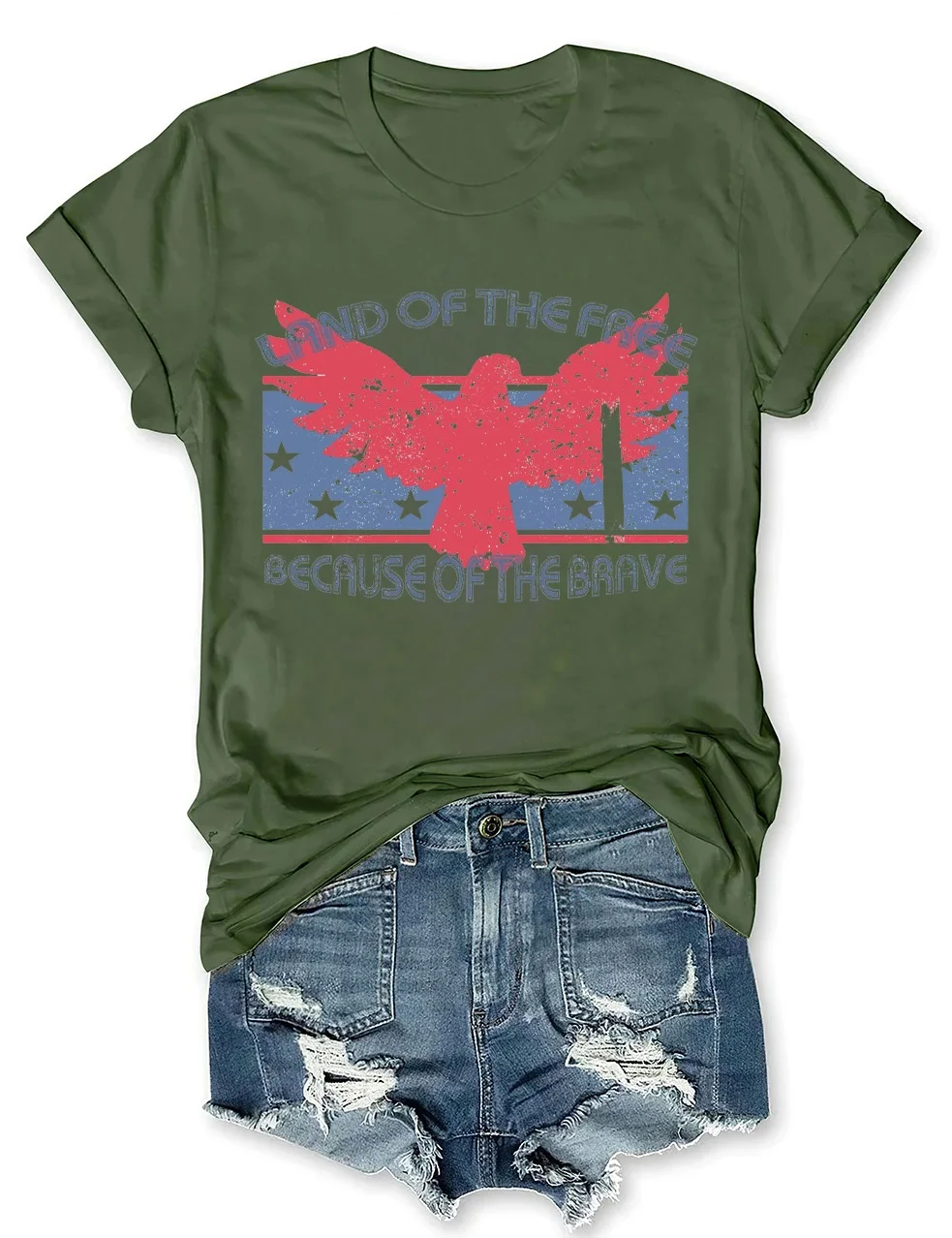 Land of the Free Because of the Brave T-Shirt