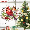 Acrylic 2D Flat DIY Christmas Cardinal Diamond Art Pendant Wall Decoration