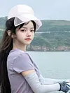 Sun Visor Hat Retractable Brim Mesh Baseball Cap Fishing Hat for Men and Women
