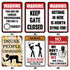 (Multi Style)Warning Sign - Vintage Metal Signs - 20*30cm - Warning