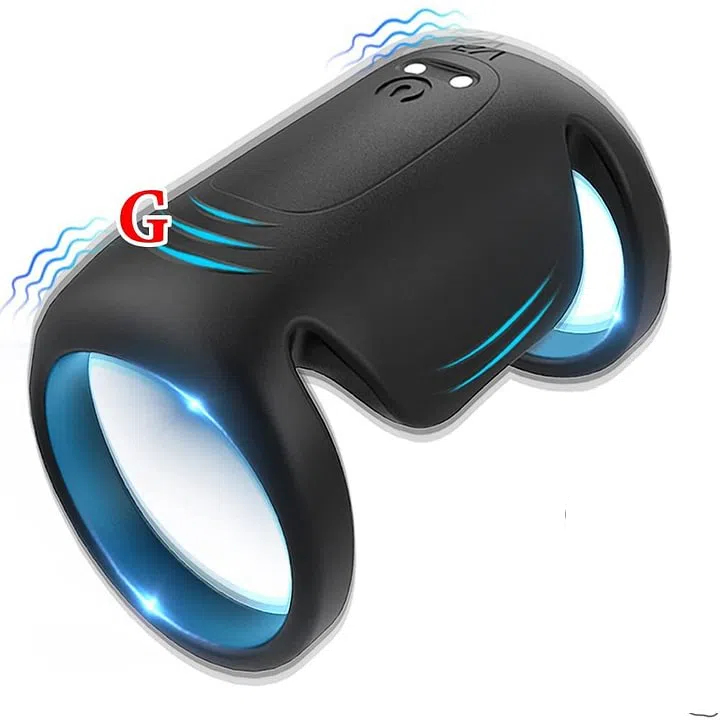Wearable Vibrating Penis Sleeve and Cock Ring Combination