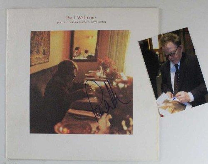 Paul Williams Autographed Just an Old Fashioned Love Song