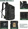 20L Taktischer Rucksack Milit&auml;r Daypack Wasserabweisend MOLLE Klein Reiserucksack Bundeswehr Sportrucksack Radrucksack f&uuml;r Herren Damen Fitness Radfahren Outdoor, Schwarz/Braun/Camo