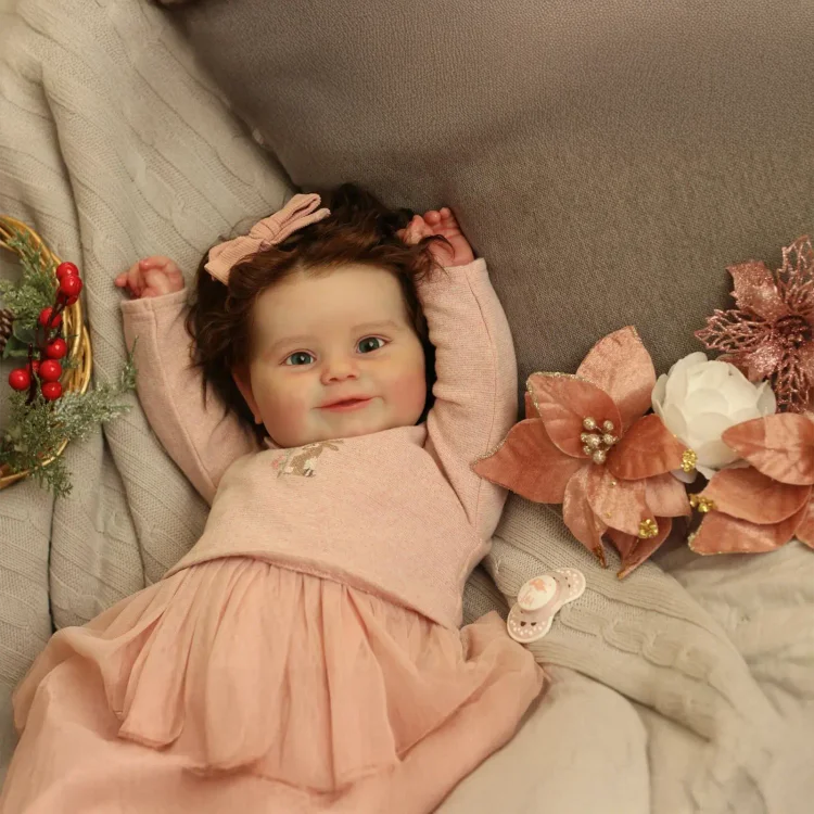  20" Handmade Reborn Baby Eyes Opened Doll Girl Koccia with Delicate Reborn Gift - Reborndollsshop®-Reborndollsshop®