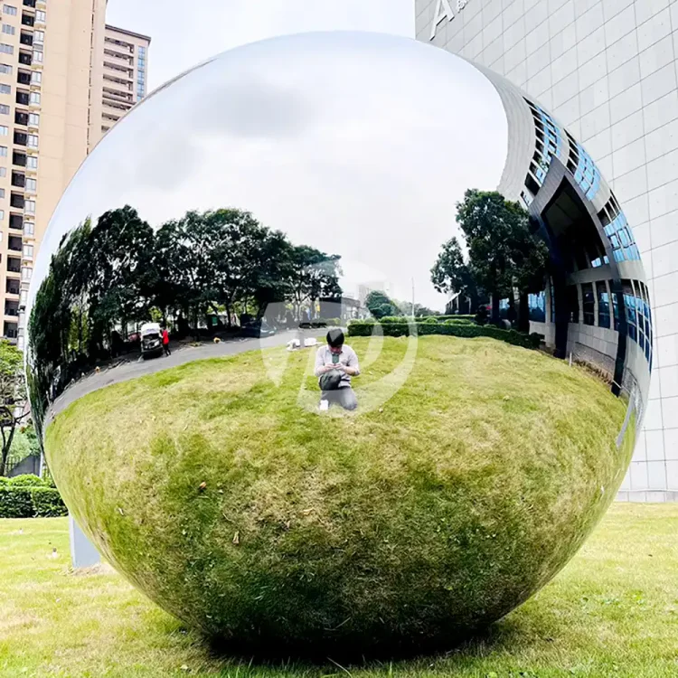 2100mm 7 feet large metal sphere polished mirror stainless steel sphere
