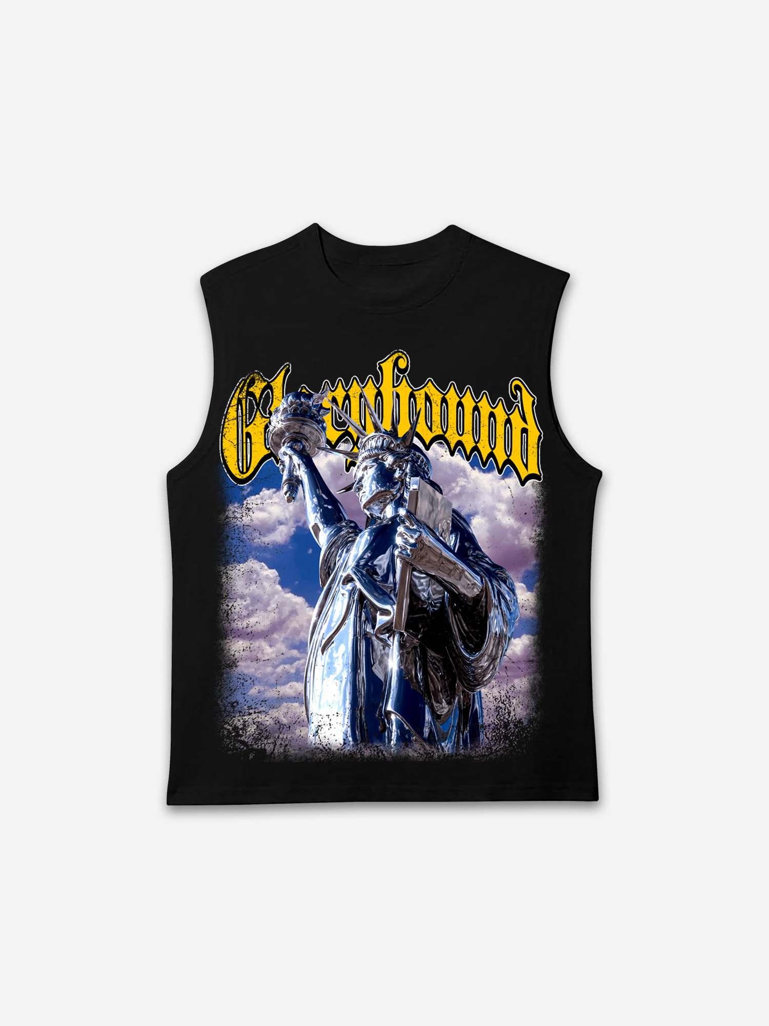 Glorybound Electroplated Coated Statue Of Liberty Vintage Graphic Tank Top