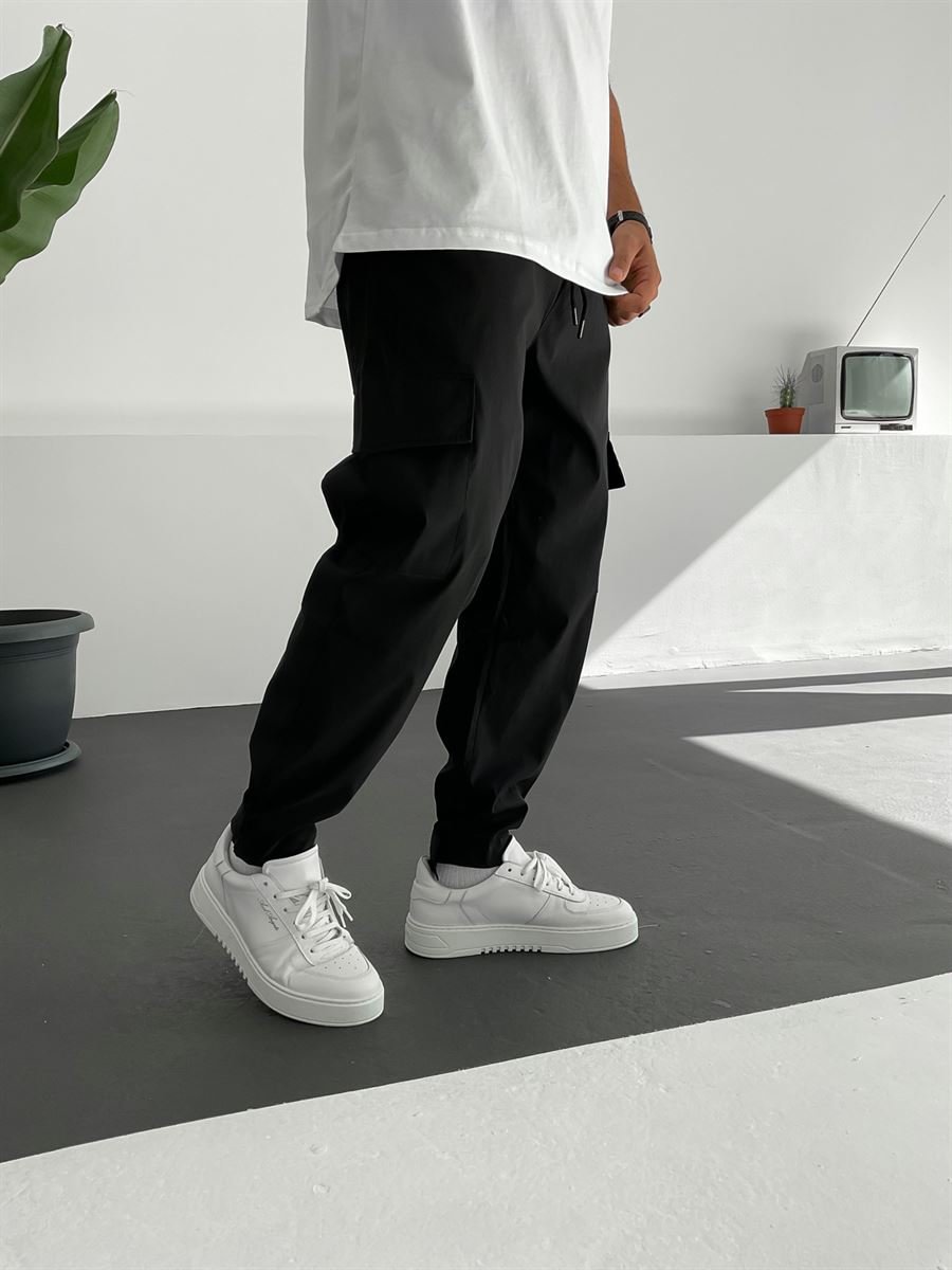 Mens Velcro Cargo Jogging Pants