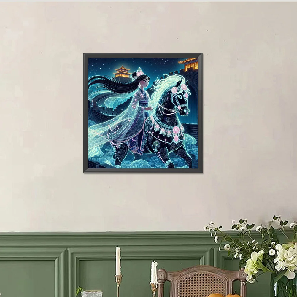 Diamond Painting - Full Round Drill - Princess Mulan(Canvas|40*40cm)