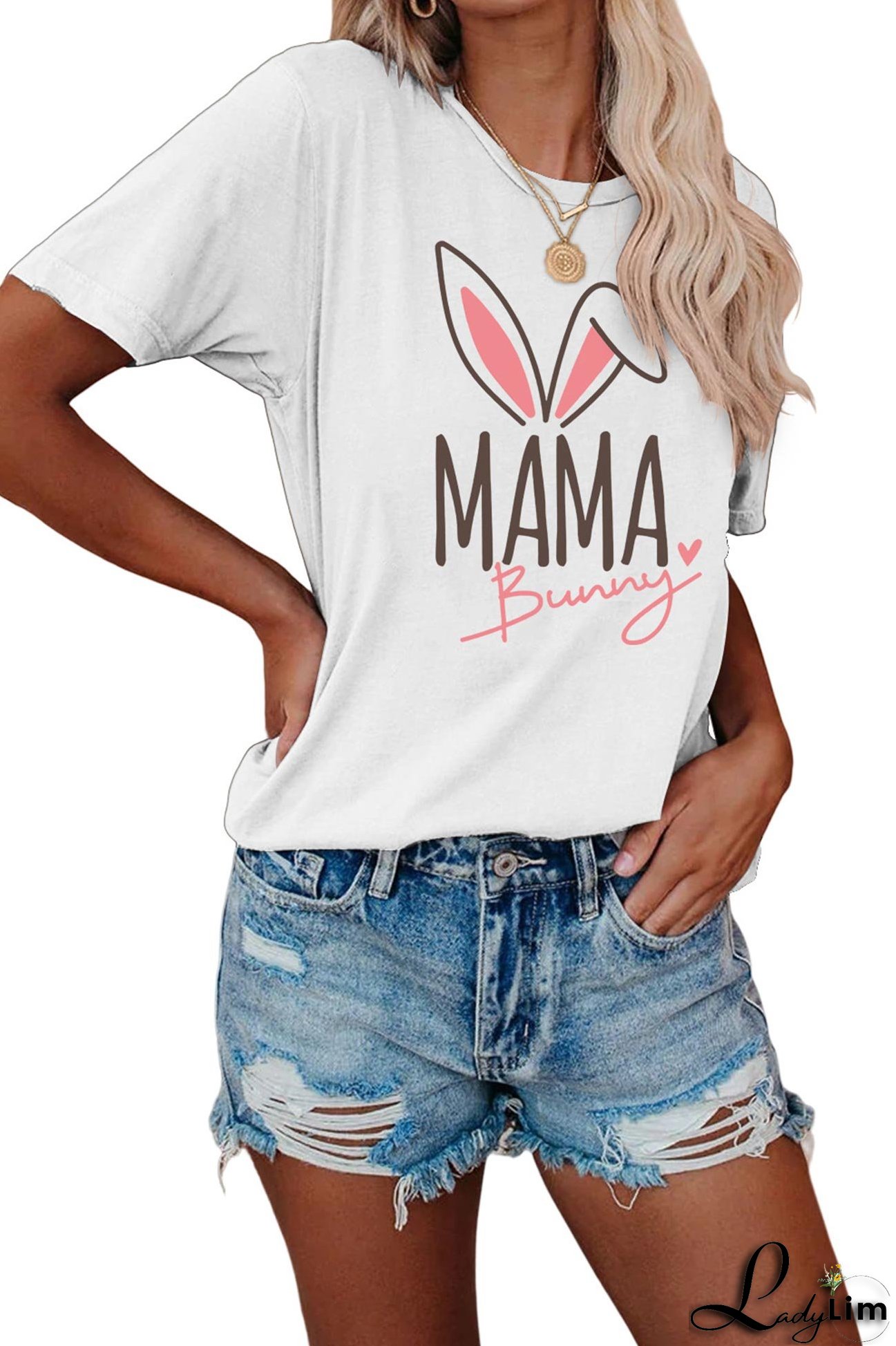Mama Bunny Graphic T-shirt