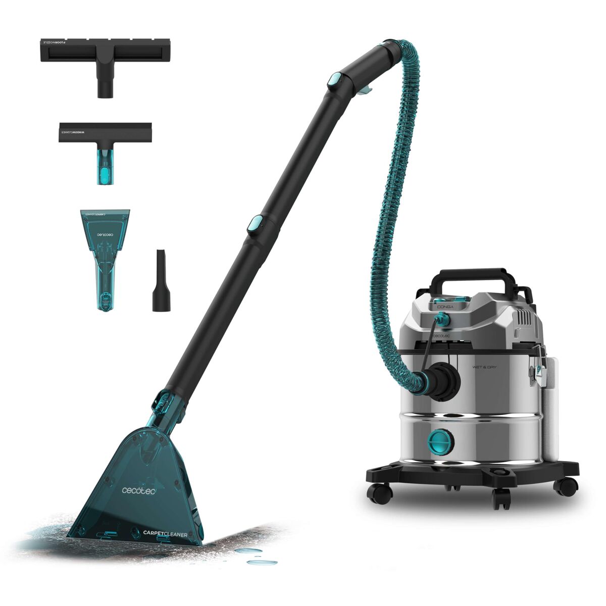 Wet and dry vacuum cleaner Cecotec CarpetClean 20000 Pro Ultra 1600 W 1380 W 21 KPA 20 L
