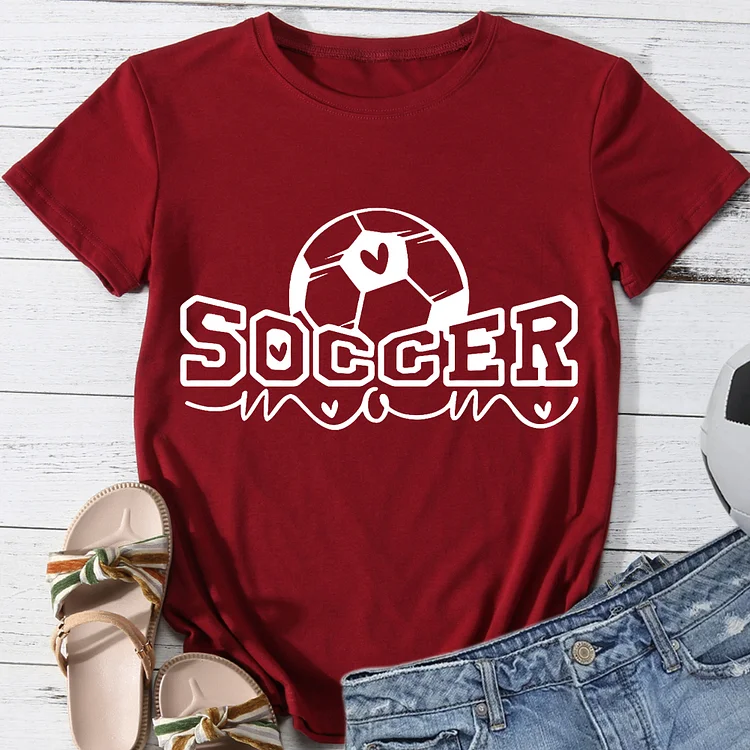 Soccer Mom Round Neck T-shirt