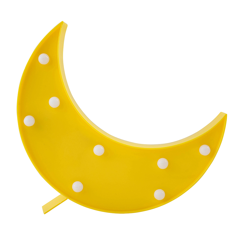 

LED Yellow Moon Plastic Ornament-Night Light, 501 Original