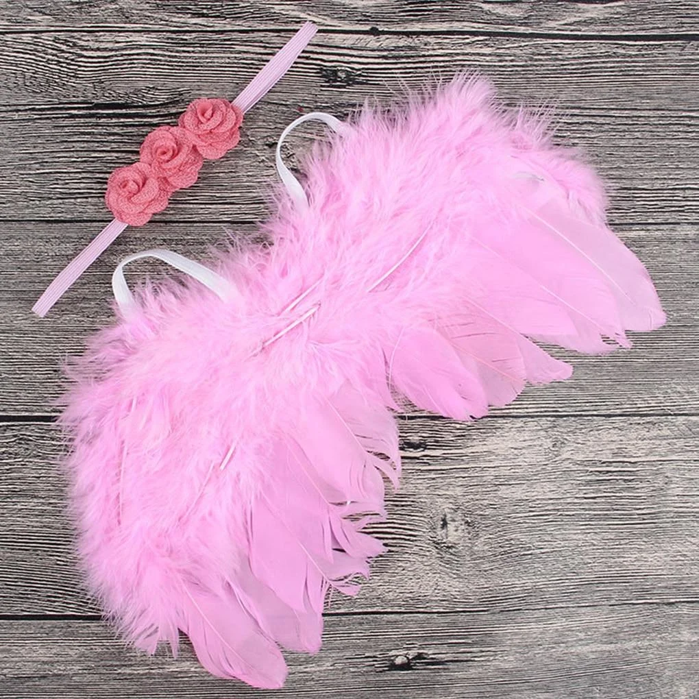 Cute Princess Newborn Photography Props Infant Costume Outfit with Flower Headband Baby Girl Summer Dress