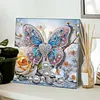 Kit d&rsquo;art diamant&eacute; de perceuse en forme sp&eacute;ciale bricolage de papillon fleur avec cadre 25x25cm