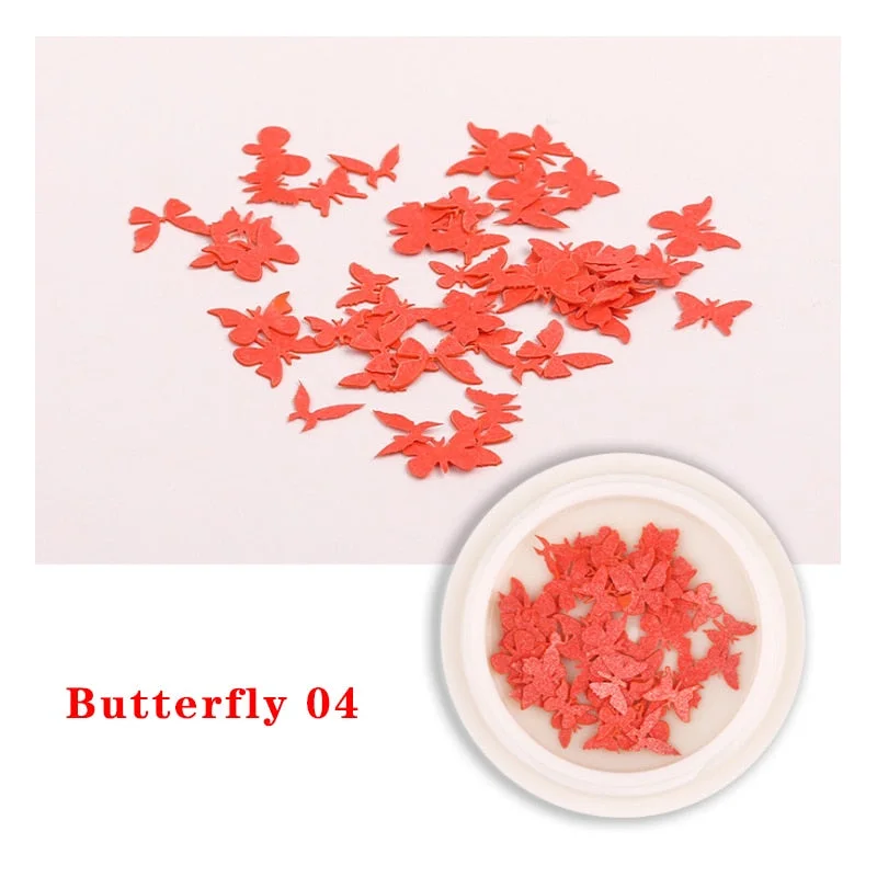 Spring Summer Flower Nail Decoration Wood Pulp Paper Mini Daisy Simulation Flower Butterfly Fashion DIY Nail Art Design Charm