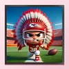 Kansas City Chiefs Football-11CT Stamped Cross Stitch 45*45cm