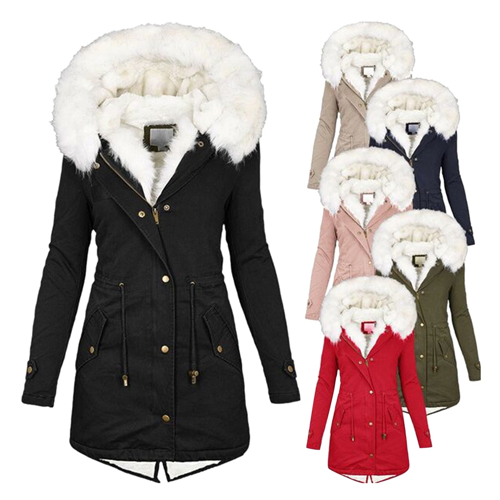 Women's Cotton-Padded Hood Winter Coat