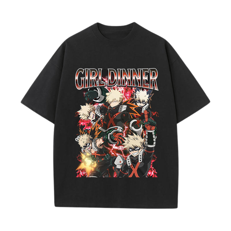 Katsuki Bakugo My Hero Academia Printed Men's T-shirt