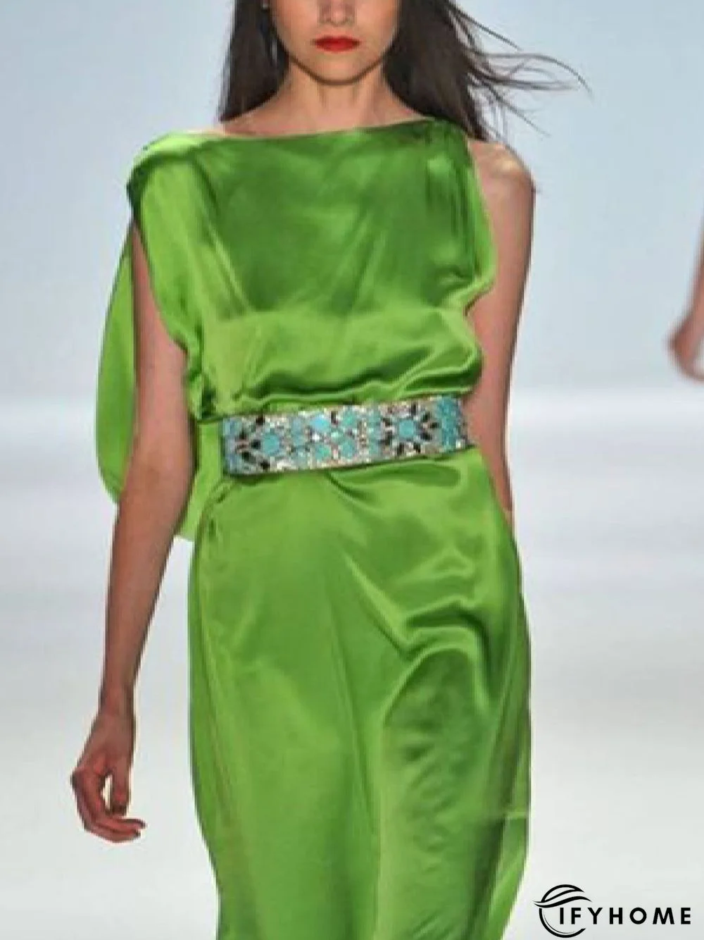 Vintage Solid Sleeveless Weaving Dress | IFYHOME