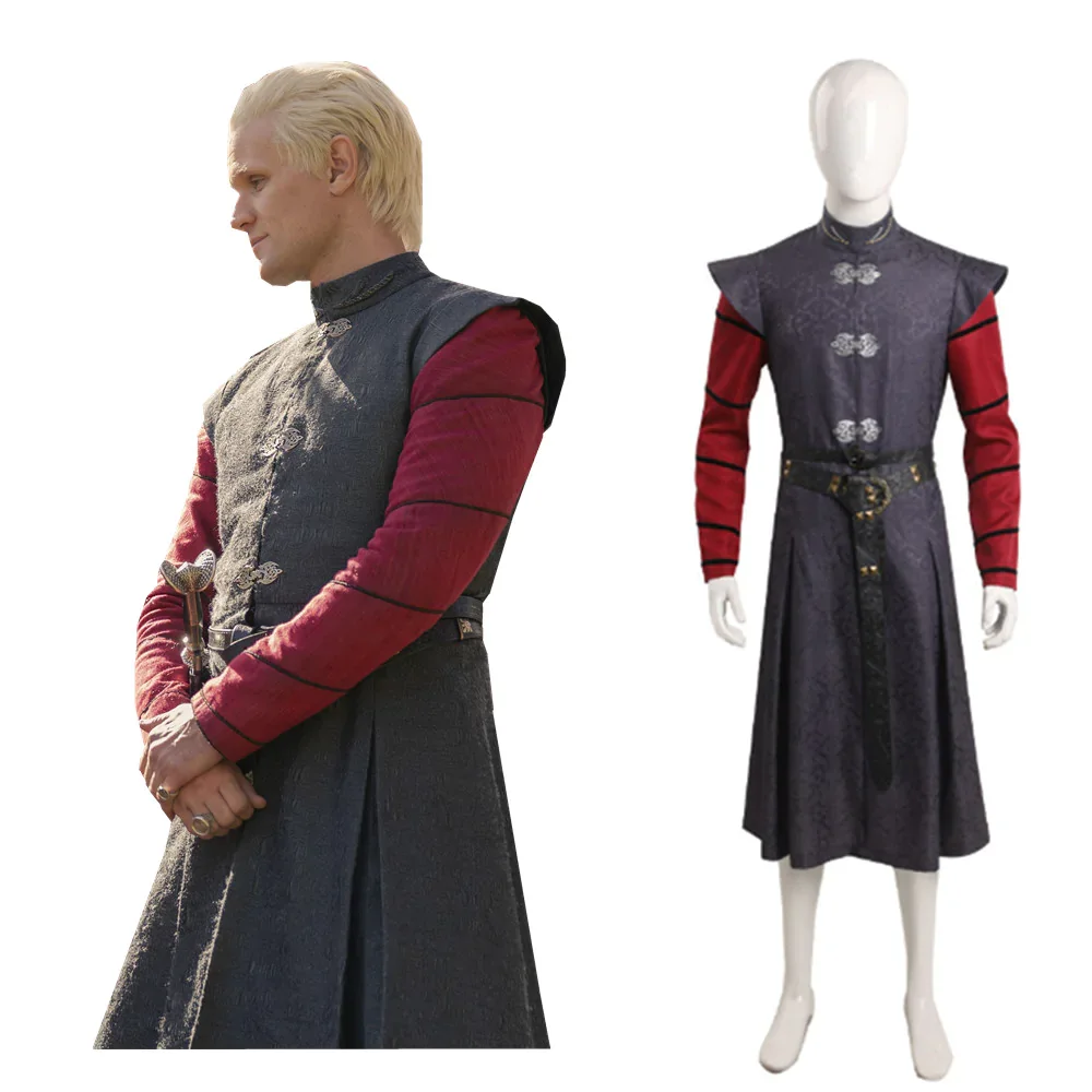 House of the Dragon - Daemon Targaryen Cosplay Costume  Coat Outfits Halloween Carnival Party Suit