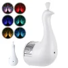 Peacock Projector Night Light 7 Colors LED Peacock Night Light USB Rechargeable Rainbow Projector Desk Lamp with Touch Sensor