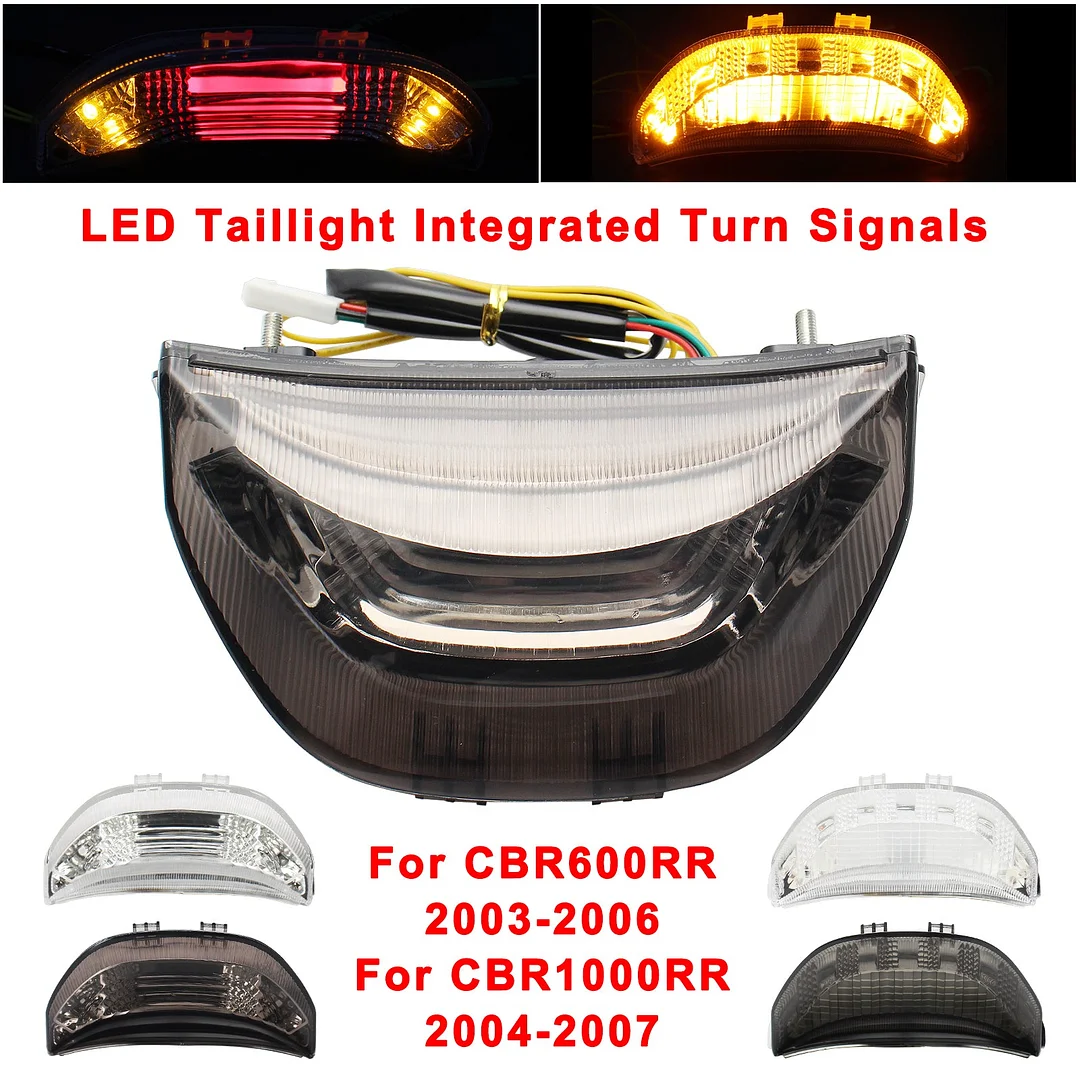 Taillight For Honda CBR600RR 03-06,CBR1000RR 04-07 LED Turn Signals