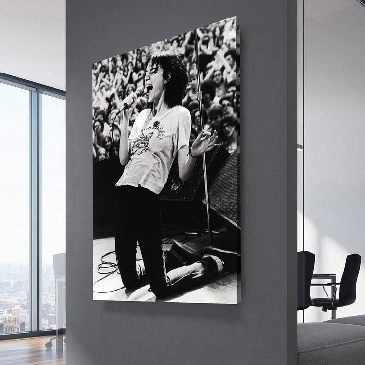 Patti Smith Concert Live Canvas Wall Art