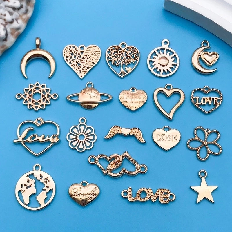 1 Piece Alloy Heart Shape Jewelry Accessories Pendant