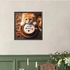 Guten Morgen Katze und Kaffee - Rundbohrer Diamantmalerei - 40*40cm
