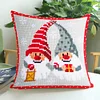>SALE<Christmas Gnome Case Embroidery Stamped 11CT DIY Cross Stitch Kits 40x40cm