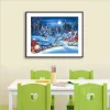 Christmas Snow Scene  | Full Round Diamond Painting Kits