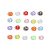 100PCS Letters Acrylic Round 7mm Beads DIY Accessories