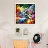 Color Music Symbol-11CT Stamped Cross Stitch 40*40cm