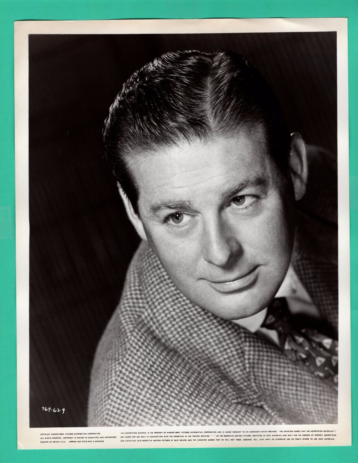 DON DE FORE Actor Movie Star Promo Vintage Photo Poster painting WARNER BROS 8x10