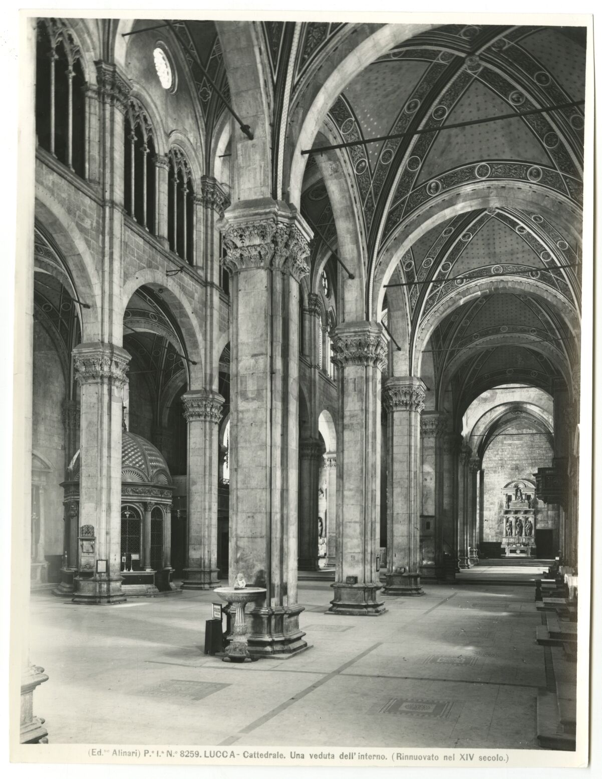 Italian Architecture, Lucca Cathedral - Vintage 8x10 Publication Photo Poster paintinggraph