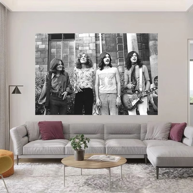 Led Zeppelin On The Street Canvas Wall Art