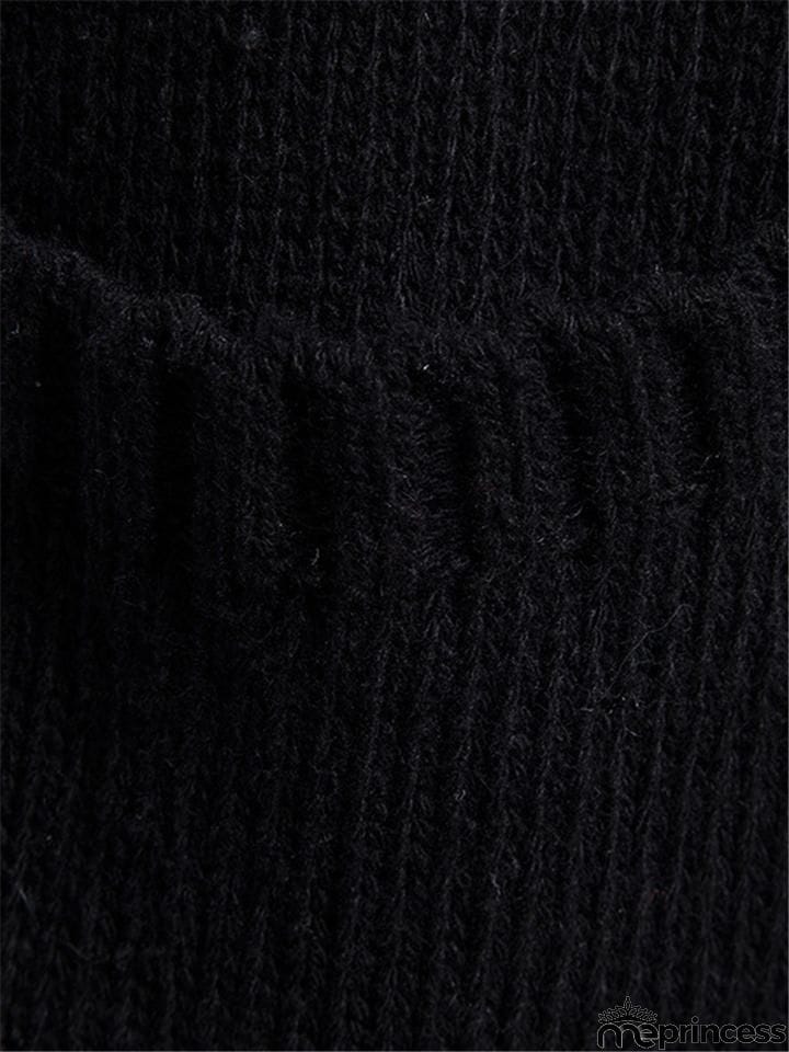 Men's Knitted Long Sleeve Hooded Cardigan