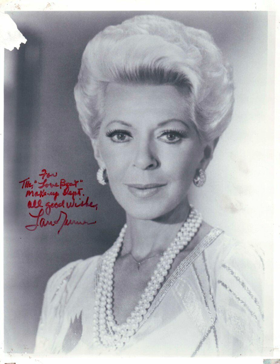 Lana Turner Signed Autographed 8X10 Photo Poster painting Legendary Actress JSA JJ41065