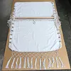 Outdoor Tassels Hammock Garden Patio White Cotton Swing Chair Hanging Bed