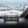Tire Pressure Monitoring System with 4 Sensors USB/Solar TPMS for Car SUV Sedan
