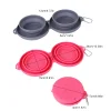Ensemble de Gamelle Pliable de Voyage en Silicone pour Chien
