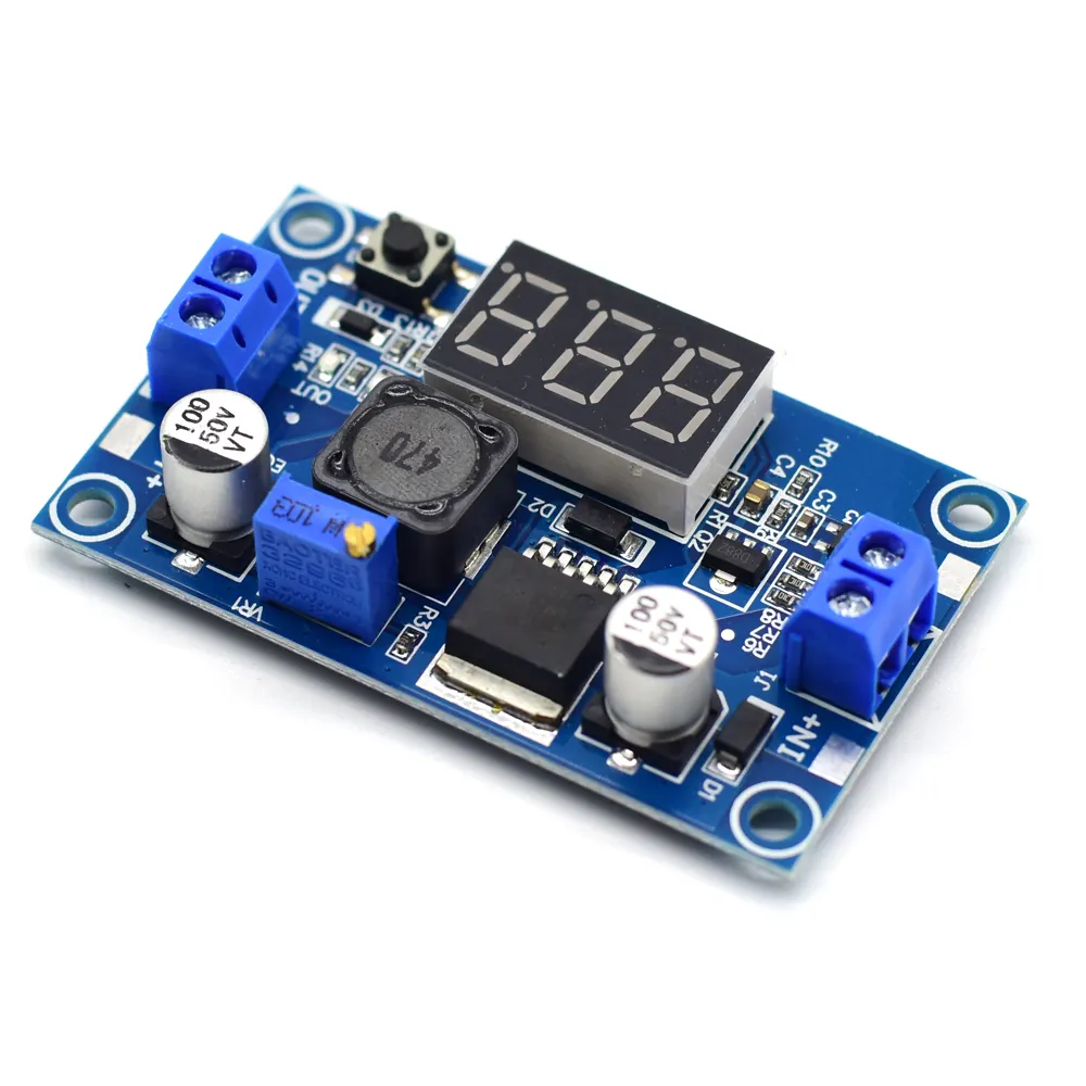 LM2596 LED LCD TV Voltmeter DC-DC adjustable step-down buck converter power supply module LM2596S with display