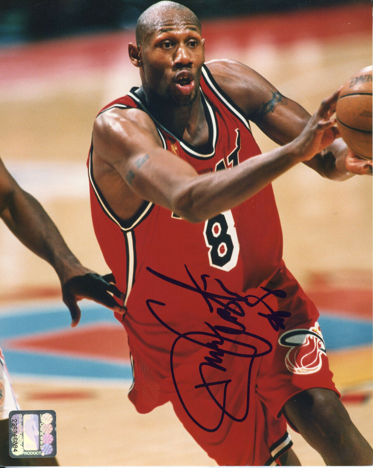 Isaac Austin Autographed 8x10 Miami Heat#S1267