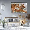 Two Tigers-14CT Stamped Cross Stitch 55*40cm/21.65*15.75in tapestrymarket
